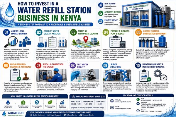 How to Start a Water Refill Station in Kenya — Step-by-Step Guide & Costs